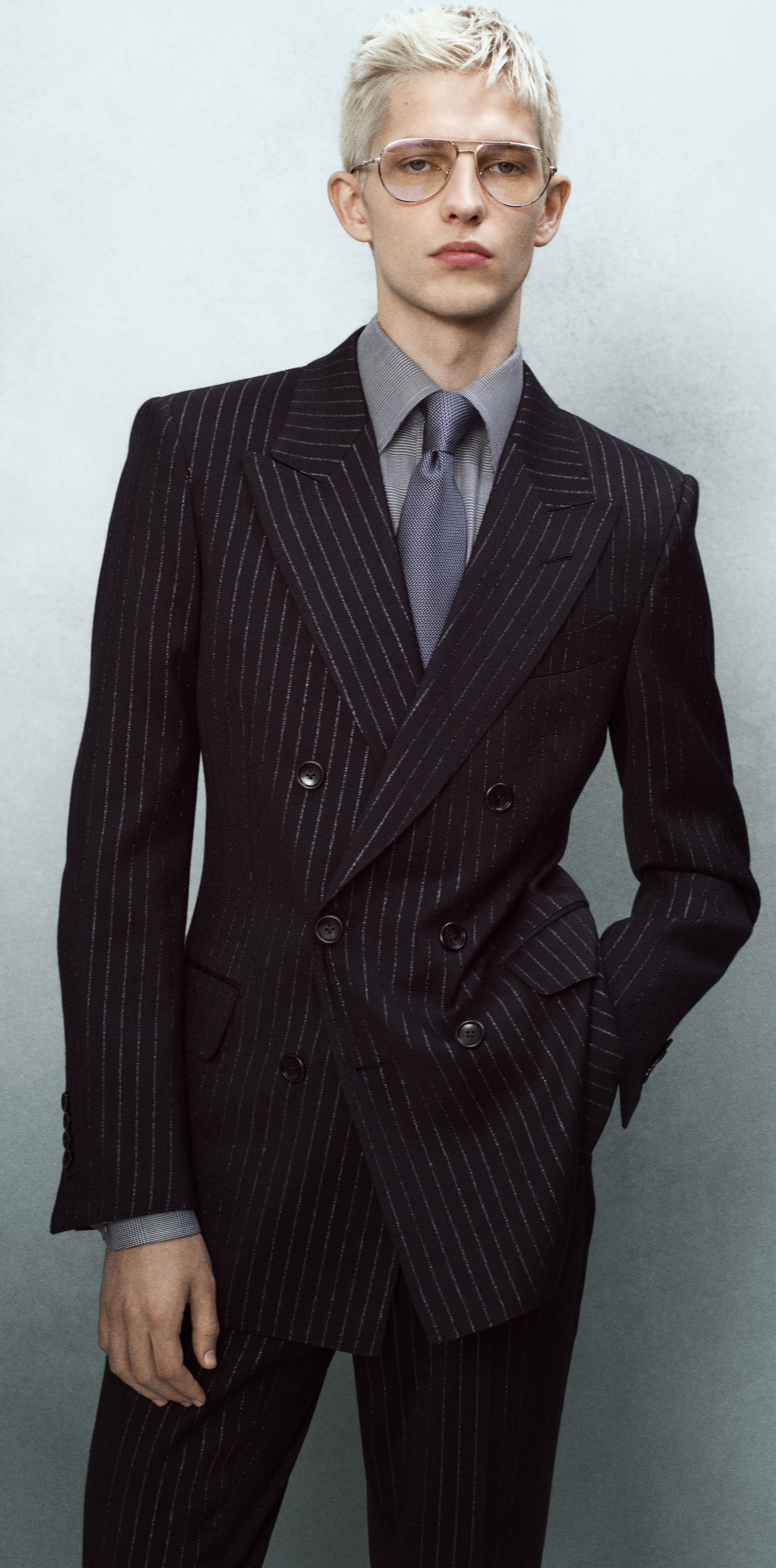 Tシャツ・カットソー TOM FORD 'Double Splittable Light Wool' overshirt LIGHT FELT STAND COLLAR OVERSHIRT | Tom Ford Fashion